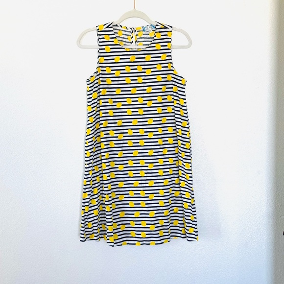 J Gee Dresses & Skirts - J Gee Lemon Print Sleeveless Shift Sheath Dress A Line 100% Cotton S